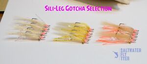 Sili-Leg Gotcha Selection Size 2, 4, or 6 (12 Flies) - Premium Gamakatsu Hooks!