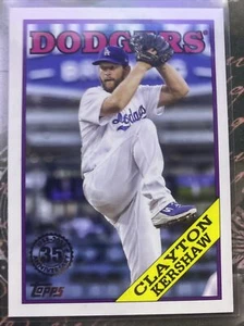Clayton Kershaw 2023 Topps Series 1 1988 35th Anniversary Insert #T88-21 Dodgers - Picture 1 of 6