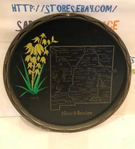 New Mexico themed hangable tin wall decoration. 11" x 11"  Used. - Picture 1 of 2