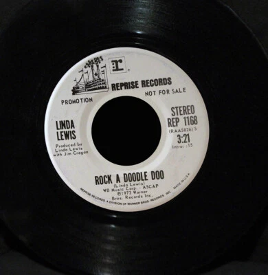 Linda Lewis-Rock A Doodle Doo-Mono b/w Stereo Versions-Reprise REP1168-Funk Soul - Image 1 of 2