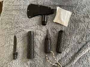 Tactical Survival Axe Tomahawk Throwing Hatchet Stainless Steel Camping Hunt - Picture 1 of 4