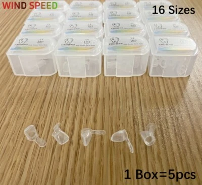 Coronas anteriores caducifolias pediátricas resina forma pedo para niños 5 piezas Foto 1 de 4