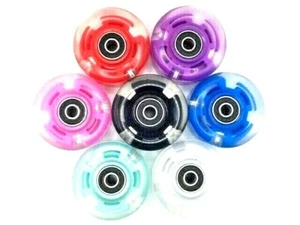 RS PRO LED Light-Up 85a 58mm Quad Roller Skate / Skateboard Wheels (Pack of 4) - Picture 1 of 8