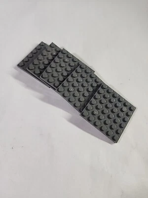 LEGO Parts ● Dark Bluish Gray Plate 6 x 6 Square ● # 3958 ● QTY 5 - Image 1 of 2