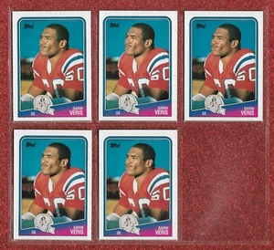 NM-MINT OR BETTER (5) CARD LOT 1988 TOPPS #185 GARIN VERIS PATRIOTS STANFORD - Picture 1 of 1