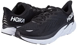 Men's Hoka Clifton 8 Running Shoes 1119393 BWHT Black White 100% Original New - Picture 1 of 6