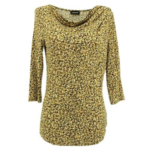  T-shirt donna tifone pulli 3/4 braccia elasticizzate cascata stampa floreale 29732 - Foto 1 di 2