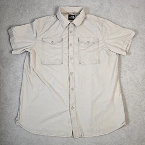 North Face Monanock Utility Shirt Mens Extra Large Short Sleeve Khaki Gorpcore - Picture 1 of 10
