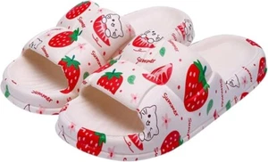 Strawberry Slippers for women, Lightweight, Open Toe Sandal, Size 8.5 - Picture 1 of 7