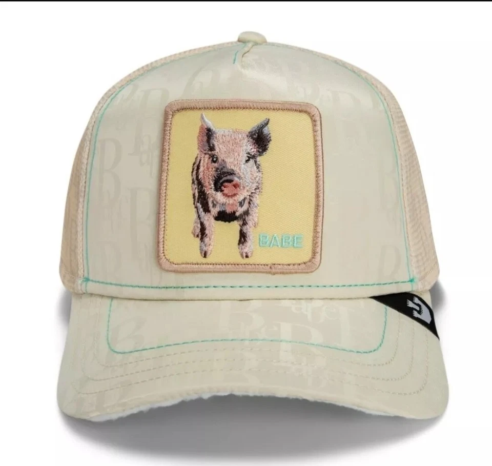 Sombrero Goorin Bros The Farm Trucker That'll Do Pig Babe Friday Drop Nuevo con Etiquetas Foto 1 de 4