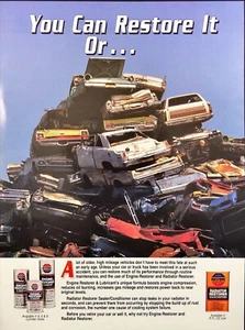 1994 Restore Engine Restorer Car Demolition Yard Vintage Print Ad - Picture 1 of 6
