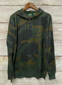 Stillwater Supply Co Sweater Mens XL Olive Camouflage Thin Hoodie Sweater New - Picture 1 of 3