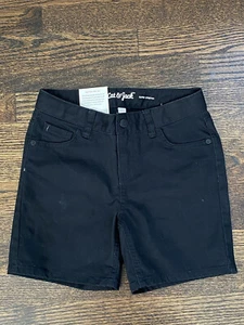 Cat & Jack Girls Black Denim Jean Shorts Large 10-12 NWT - Picture 1 of 2