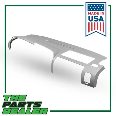 Molded Dash Cover for 07-13 Silverado Sierra in Dark Titanium Grey 83* 88* - Image 1 of 4