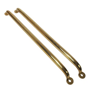 Set/2 Verjüngung 18" Massey GERÄTEZIEHER unlackiertes Messing abgewetzt LESEN - Bild 1 von 7