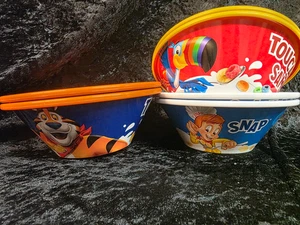 2014 Kellogg's Sammler Kunststoff Müslischalen 6er Set Hergestellt in Mexiko - Bild 1 von 10