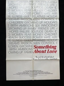 Vintage 1987 Original Something About Love Filmplakat 41” x 27” kanadisch - Bild 1 von 6