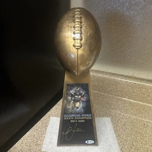 💥HOF💥MARSHALL FAULK💥SIGNED 15”🏆TROPHY“NEW”🤑IN BOX NO COA ONLY HOLOGRAM - Picture 1 of 12