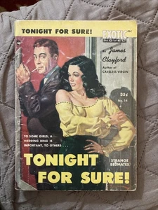 Sleaze gga digest Vintage Pb, Tonight For Sure by Clayford, Exotic 14, 1951, G+ - Bild 1 von 6