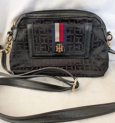 Tommy Hilfiger Crossbody Purse Black Adjustable Strap - Image 1 of 4