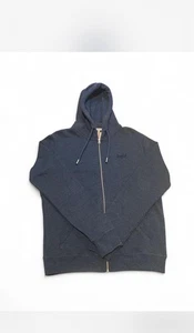 Large navy blue Superdry zip up hoodie, unused with original tags - Picture 1 of 3