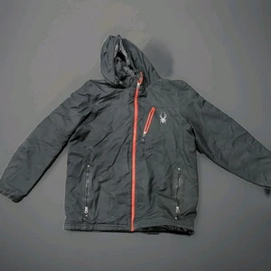 Spyder Mens Ski Jacket, Black, Size L. Full Zip With Hood 3M Thinsulate - Picture 1 of 10