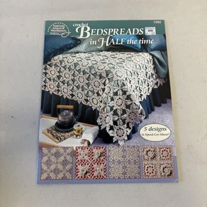Bedspreads In Half The Time Crochet Pattern Book Pineapples Roses Stary Night + - Picture 1 of 3