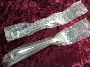 BRAID 2 Salad / Dessert Forks Gorham 18/10 Stainless Steel China NEW IN PACKAGE - Picture 1 of 3