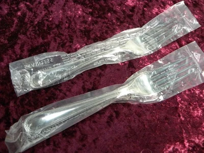 ОПЛЕТКА 2 салата / десерта вилки Gorham 18/10 из нержавеющей стали фарфора новый в упаковке - Изображение 1 из 3