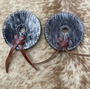 Protectores de brocas de cuero genuino para cabello tamaño de 3" evitar frotar tachuelas de caballo envío gratuito - Imagen 1 de 5