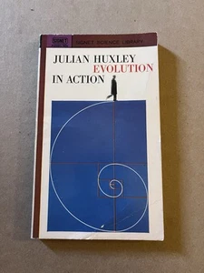 EVOLUTION IN ACTION  by Julian Huxley  vintage 1964 SIGNET  paperback SCIENCE - Picture 1 of 3