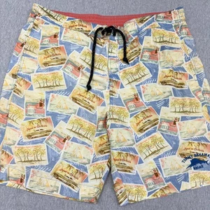 Tommy Bahama Relax Swim Wear Trunks Hawaii Beach Theme Men's Size L - Picture 1 of 14