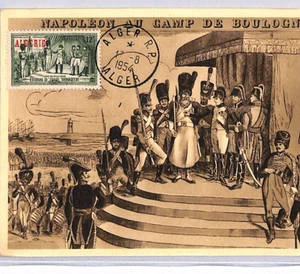 ALGERIA 1954 FDC *Napoleon* MAXI-CARD Legion D'honneur MILITARY France ColsYF353 - Picture 1 of 12