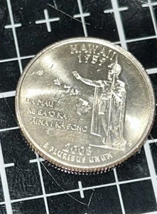 One - 2008 P Hawaii Statehood Quarter, Uncirculated - Picture 1 of 2