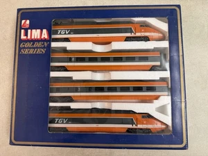 Juego de 4 trenes eléctricos de alta velocidad TGV escala HO Lima Golden Series vintage con caja - Imagen 1 de 5