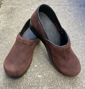 Women’s Sanita Professional Closed Back Oiled Leather Danish Clogs Size 39 Brown - Picture 1 of 15