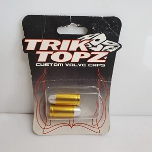 Trik Topz Custom Valve Stem Caps Bullet Gold - Picture 1 of 3