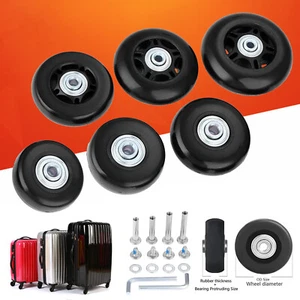 Juego de 2 ruedas de repuesto para maleta de equipaje OD llantas de goma 45 mm/54 mm/64 mm﻿ - Imagen 1 de 25