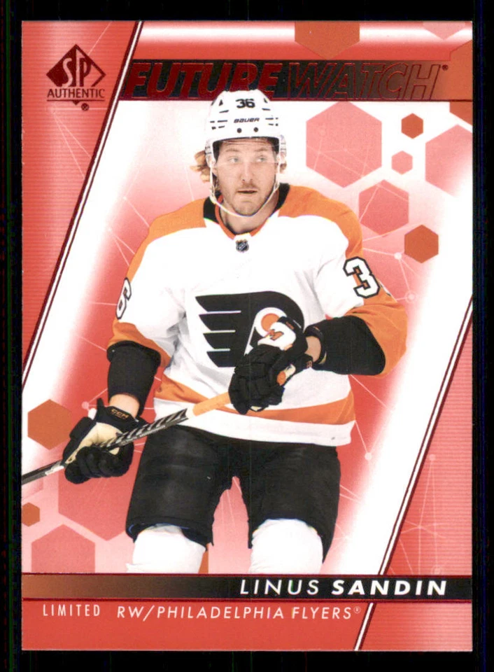 2022-23 SP Authentic Limited Red #186 Linus Sandin FW - Image 1 of 2