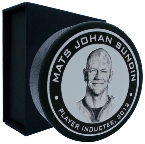 Mats Sundin Toronto Maple Leafs Engraved Hall of Fame Puck Collector's Box Set Cover