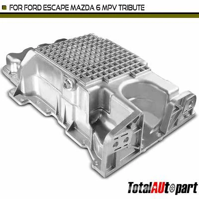 Aluminum Engine Oil Pan for Mazda 6 MPV Tribute 2000 2001 2002 2004 2005 2006 - Image 1 of 4