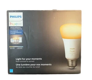 Philips Hue White Ambiance Base Lumen (60W) Smart Button Starter Kit OLD VERSION - Picture 1 of 1