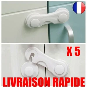 5 pcs Lot Multi Fonction Sécurité Enfant Bébé Armoire Porte Tiroir Serrure Bébé - Picture 1 of 1