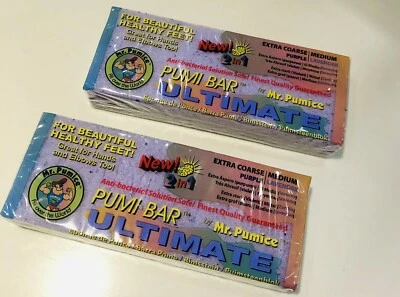 X2 Mr. Pumice Foot Care Exfoliating Scrubber Dead Skin Callus Removal Stone - Image 1 of 2