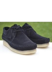 Clarks Originals Ladies Shoes WEAVER Black Suede UK 4.5 D /37.5 - Picture 1 of 5