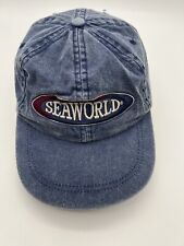 SeaWorld San Antonio TX Texas Denim VINTAGE DAD HAT - Baseball Cap sea world