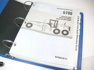 VOLVO G700 Motor Grader Tractor Parts Manual Book Catalog S/N 33000 Up OEM - Picture 1 of 5