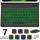 DE QWERTZ Bluetooth-Tastatur beleuchtet für Samsung Android & Windows IOS Tablet