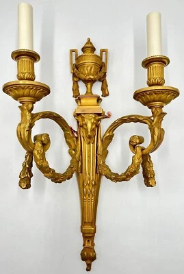 Vaughan Design - Paris Wall Light Louis XV Style Bronze Gilt Finish Retail $4778 - Image 1 of 4