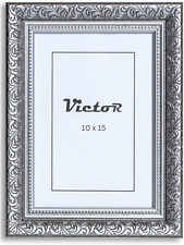 VictoR Vintage Bilderrahmen „Rubens“ in 10x15 cm (A6) Schwarz Silber - Leiste: 3